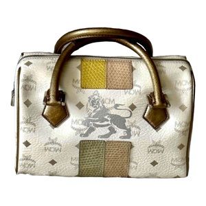 AUTHENTIC ‼️💯 MCM PRINCESS LION BOSTON BAG
